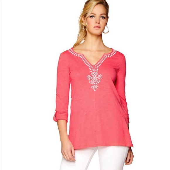 EUC Lilly Pulitzer Eliana Long Sleeve Tunic - Picture 2 of 12